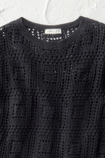 Breezy Pointelle-Stitch Sweater