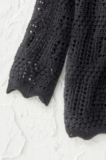 Breezy Pointelle-Stitch Sweater