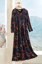 Autumn Leaves Knit Dress