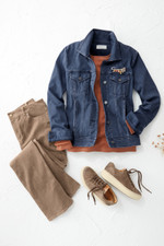 LightTouch Knit Denim Jacket