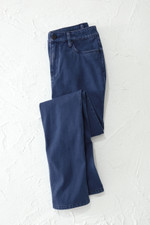 LightTouch Knit Denim Straight-Leg Jeans