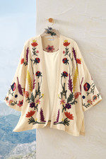 Brilliant Botanicals Embroidered Topper