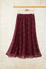 Stretch Lace Maxi Skirt