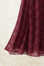 Stretch Lace Maxi Skirt