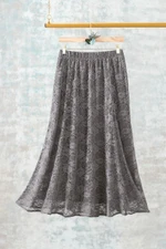 Stretch Lace Maxi Skirt