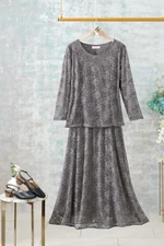 Stretch Lace Maxi Skirt