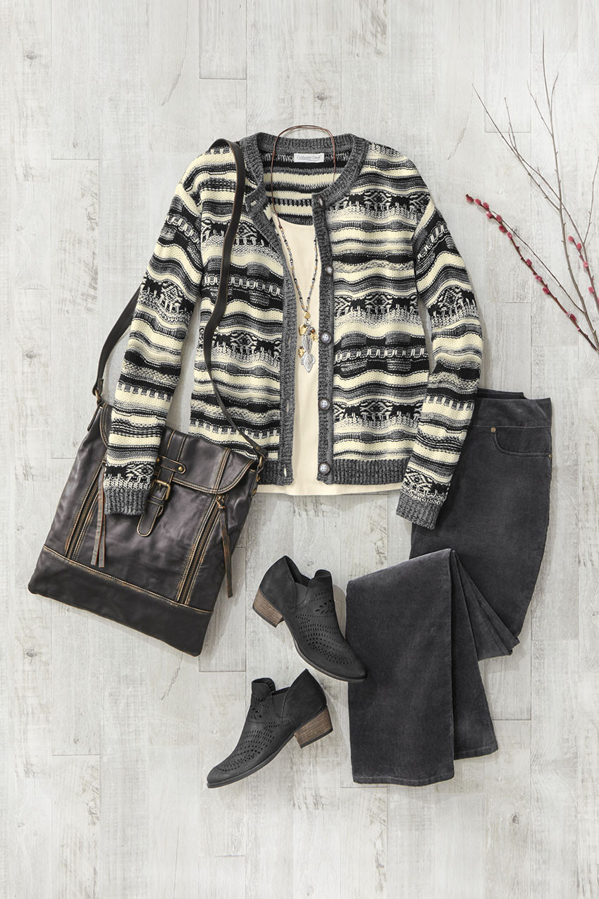•DREAMWEAVER• fleece lined cottage cardigan main image 0