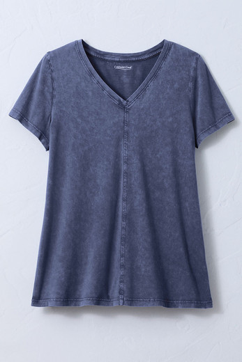 Open Mind Eyelet Henley - Coldwater Creek