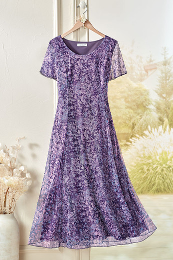 smart casual dress ideas Rose Purple Halter Midi Summer Dress with Pockets Vintage Rose Purple / Large main image 0