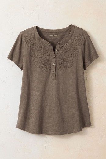 Summer Breeze Gauze Pintuck Top - Coldwater Creek