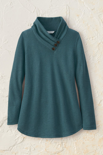 断*中様 soor ploom turtleneck 2Y 花柄　タートルネック PrimaKnit® Midnight Blossom Turtleneck - Coldwater Creek