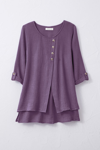 Wayside Long Sleeve Tunic Sweatshirt - Coldwater Creek