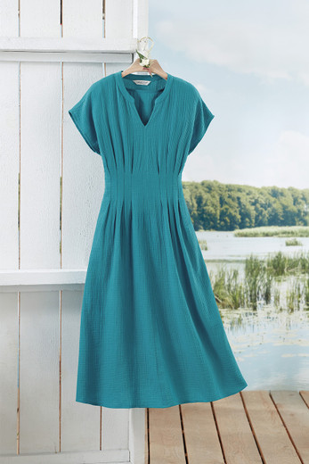 blue dress for baby girl A-Line Long Satin Dark Green Prom Dress with Split PSK406 US8 / Red main image 0
