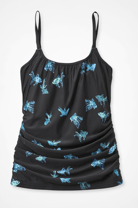 Fish Out of Water Ruched Tankini Top