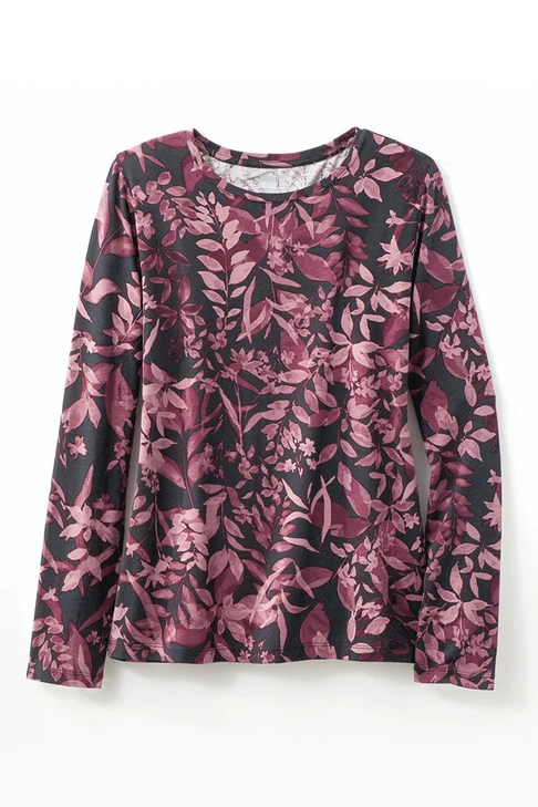 Shadow Leaf PrimaKnit® Long Sleeve Tee