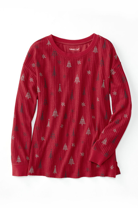 Festive Fir Trees PJ Top