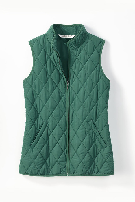 【Quilted Vest】 Snow Snow Dreams Vest for All Seasons - Coldwater Creek