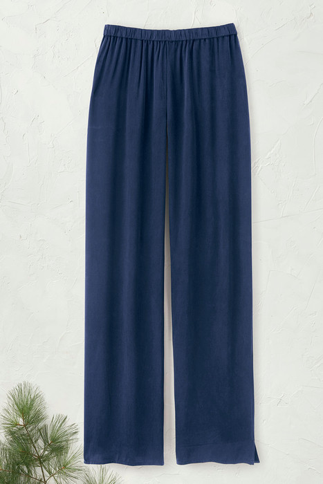 Wide leg pants with a high waist in Tencel and Organic Cotton Stretch –  Sandmaiden Sleepwear