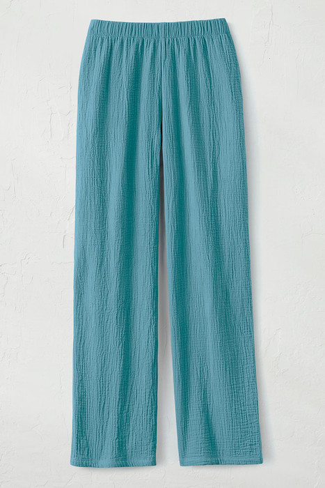 Wide leg pants with a high waist in Tencel and Organic Cotton Stretch –  Sandmaiden Sleepwear