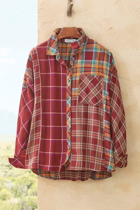 and wander / 17AW Thermo flannel tunic