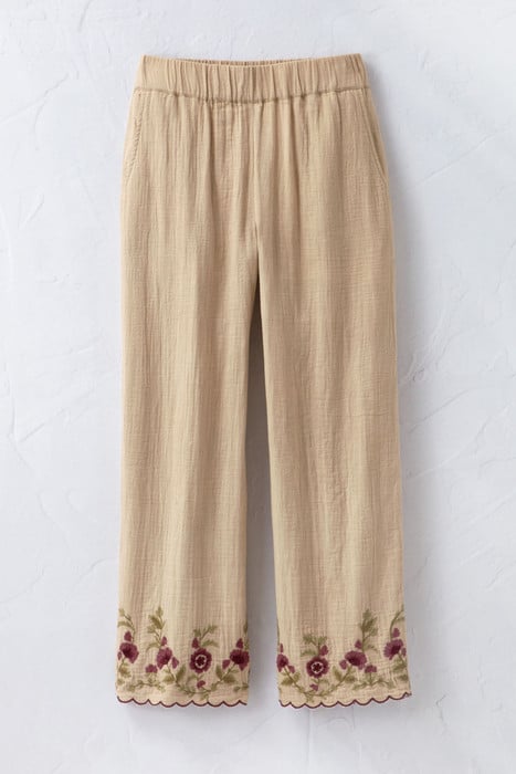 Florentine Embroidered Gauze Top