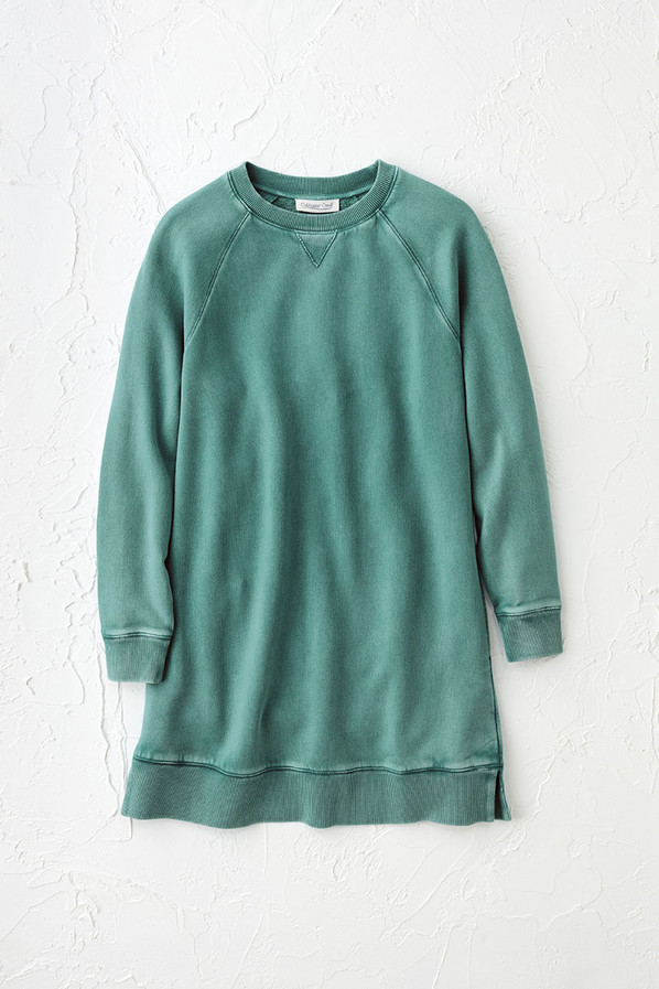 Colorwash Long Tunic Sweatshirt