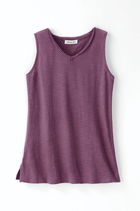 Everyday Ease Sleeveless Slub Tunic