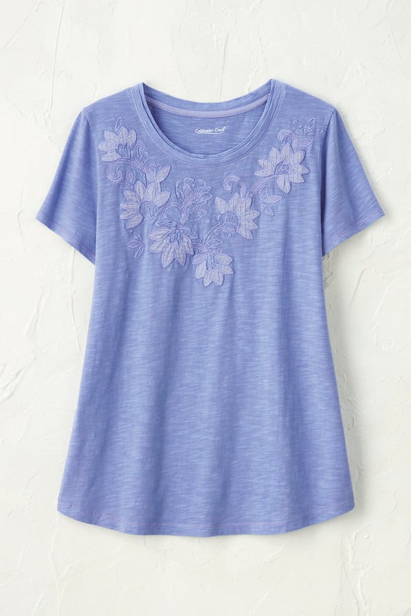 Swirling Petals Slub Tee
