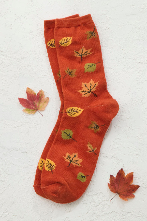 Fall Motif Socks