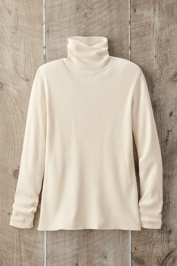 Ribbed Turtleneck Sweater