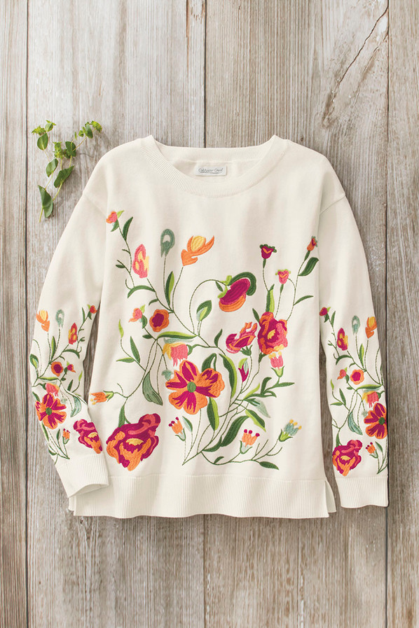 Flower Burst Sweater