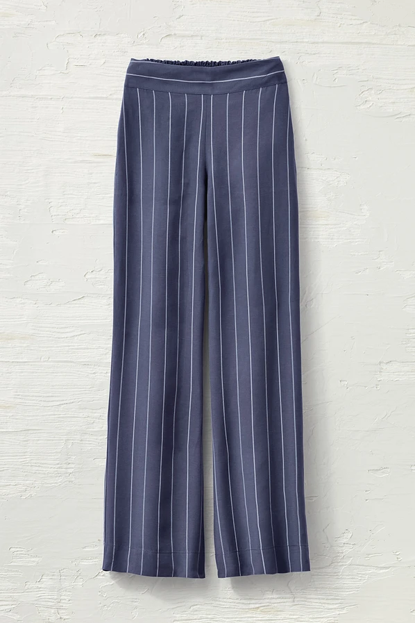 Liana Striped Wide-Leg Pants