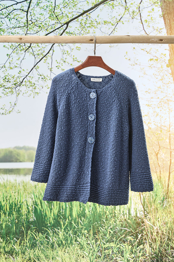 Buttoned Slub Cardigan