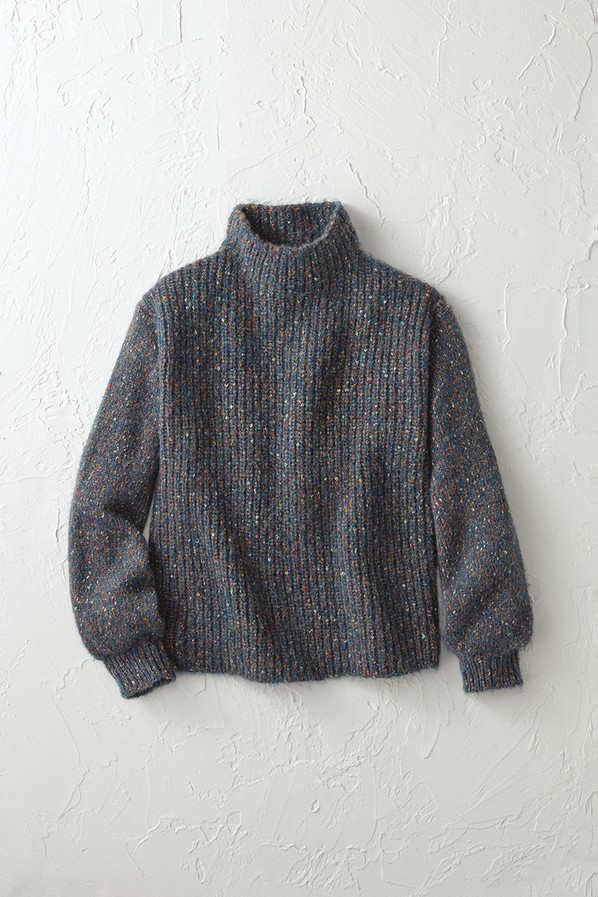 Marled Funnelneck Sweater