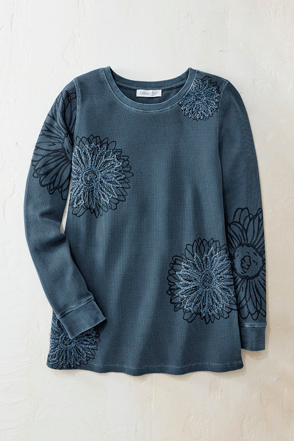 Vintage Vignette Waffle Tunic