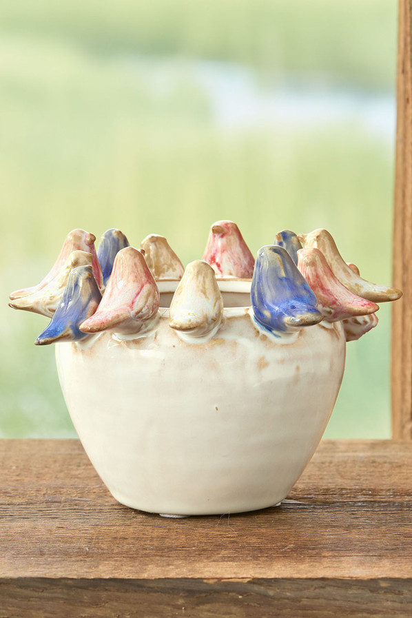Small Perched Birds Planter