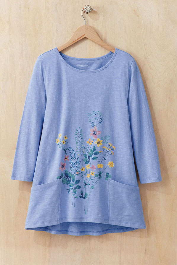 Painted Wildflowers Knit Tunic