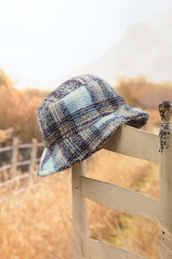 Twilight Plaid Bucket Hat by San Diego Hat Company®
