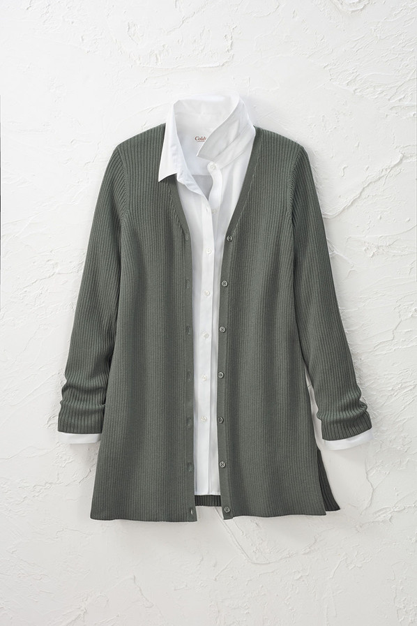 Ribbed Boyfriend Cardigan