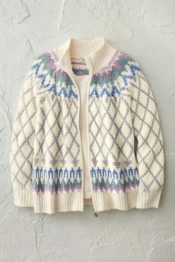 Nordic Mist Sweater Jacket
