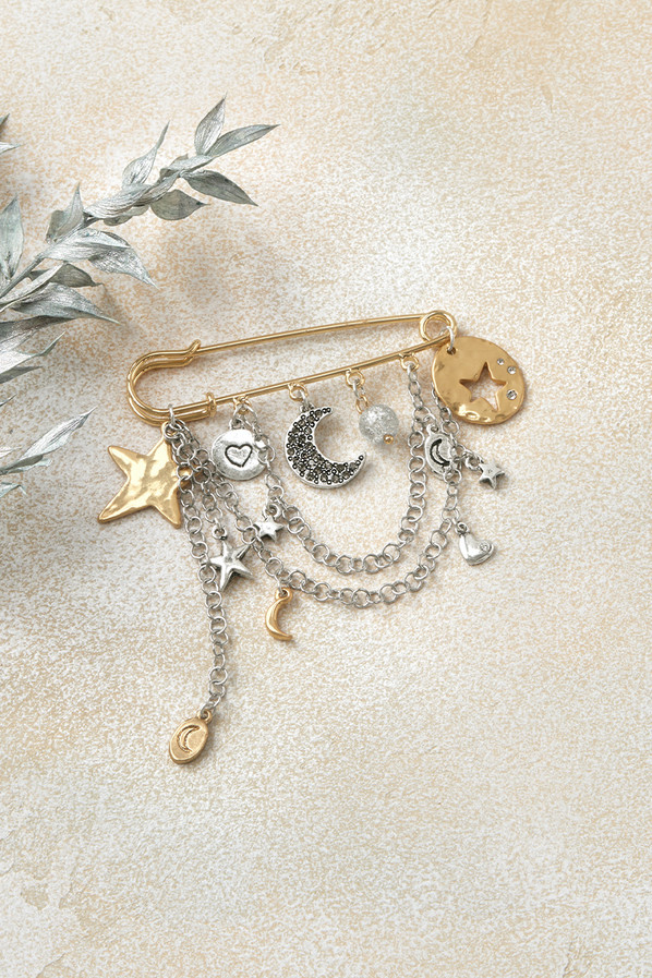 Lunar Layers Sweater Pin