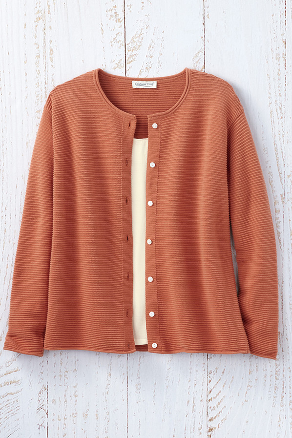 Ottoman Rib Cardigan