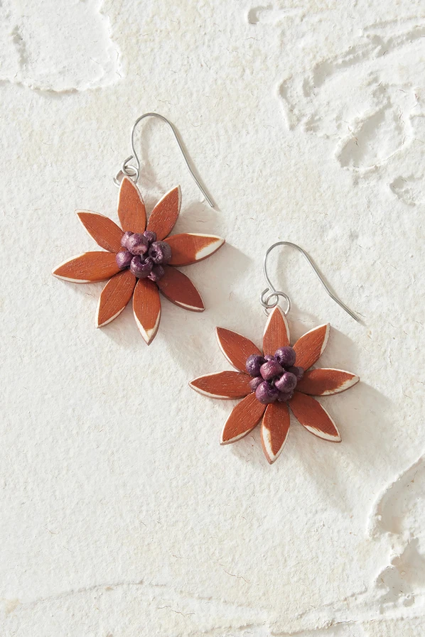 Amaya Flower Earrings by Sylca®