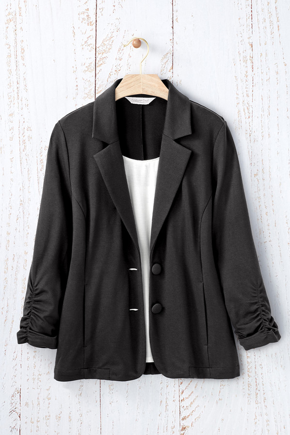 Destinations Ruched Blazer