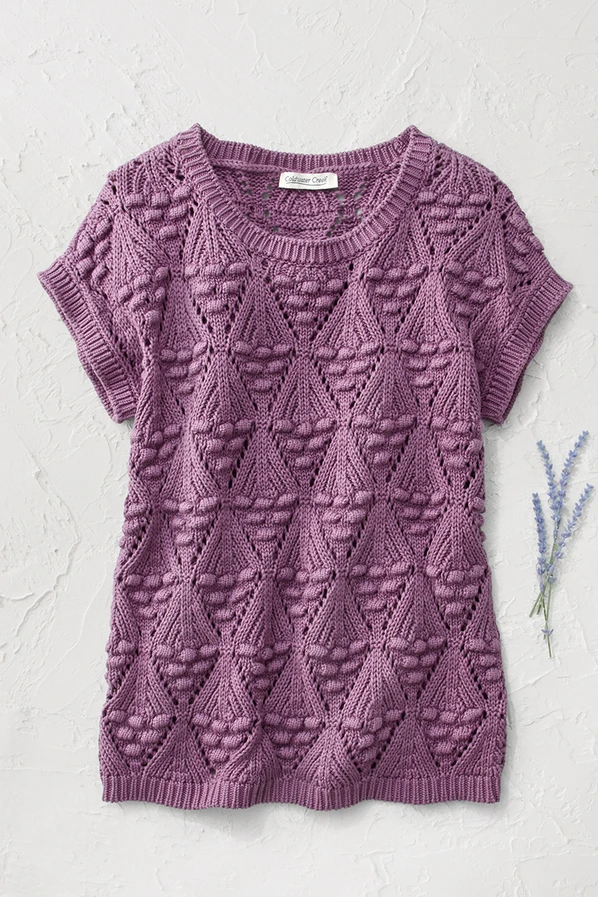 Geo Open-Stitch Sweater