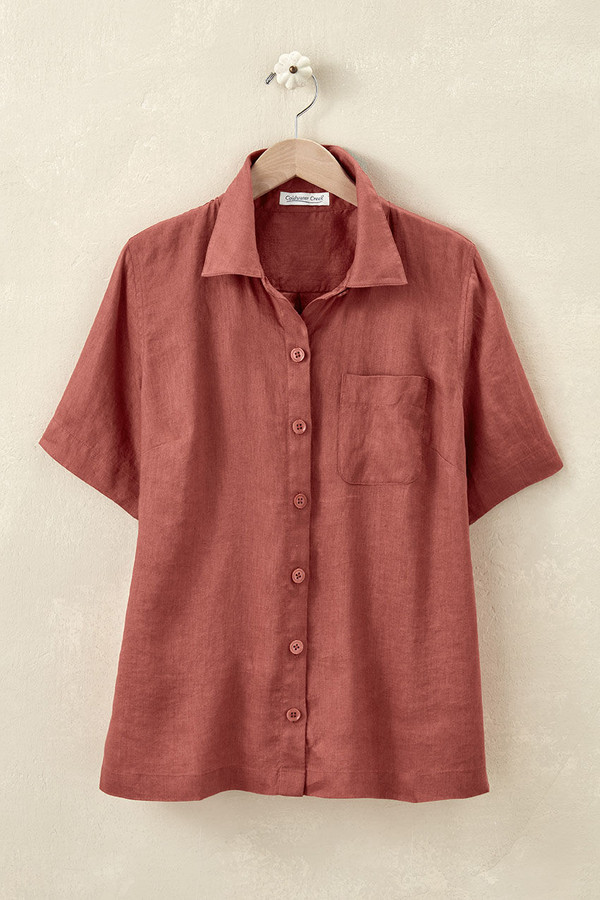 Linen Camp Shirt - Coldwater Creek