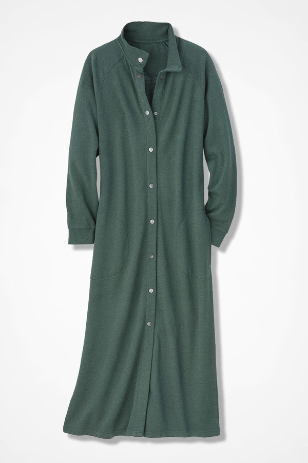 Snap-Front Sweatshirt Lounger