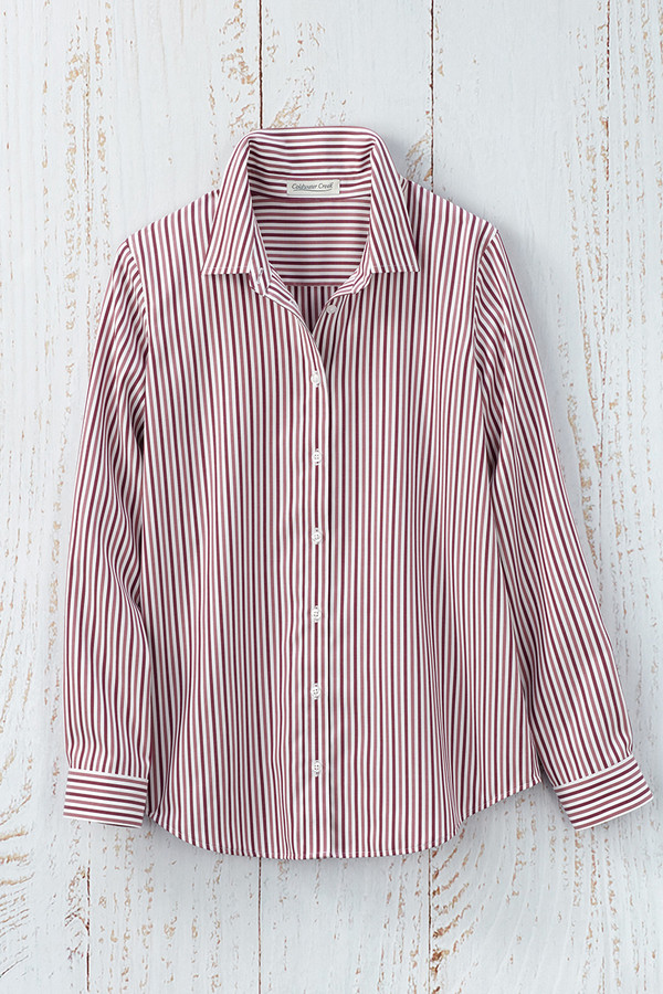 Twin Stripe No-Iron Long-Sleeve Shirt