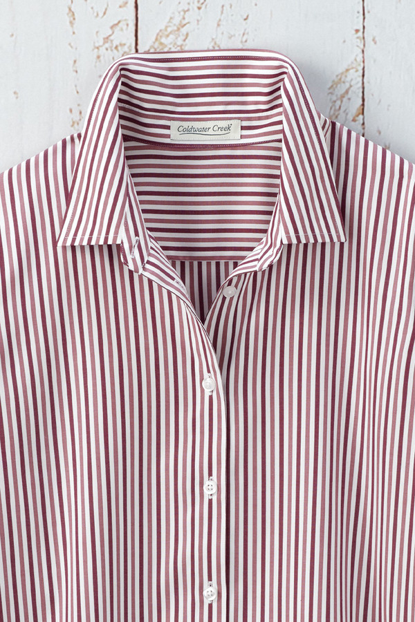 Twin Stripe No-Iron Long-Sleeve Shirt