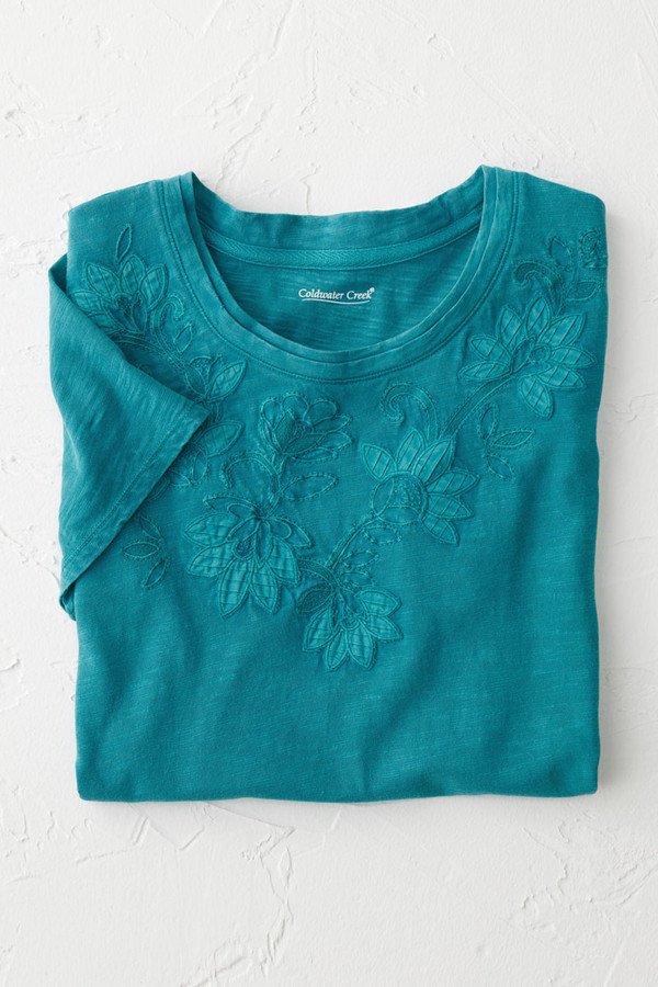 Swirling Petals Slub Tee